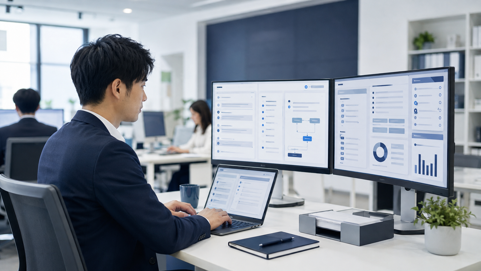 AI問い合わせ対応システムのインターフェース
